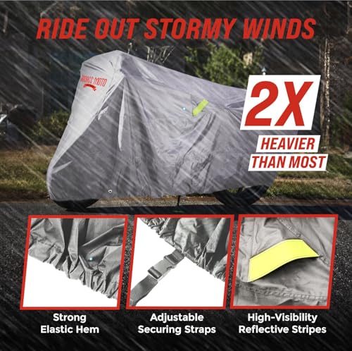 Badass Moto Capa de scooter definitiva para Vespa, capa de ciclomotor impermeável ao ar livre para H