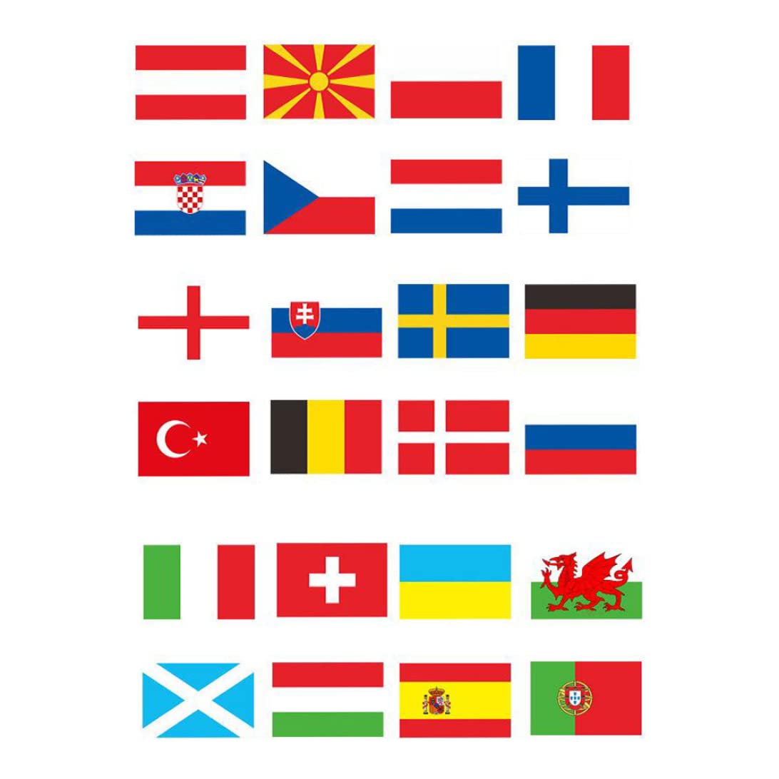 Football Championship Bunting 2021 Euro Bunting 30x40cm Flags Decoration for Bar Cafe,2021 Bunting Flags