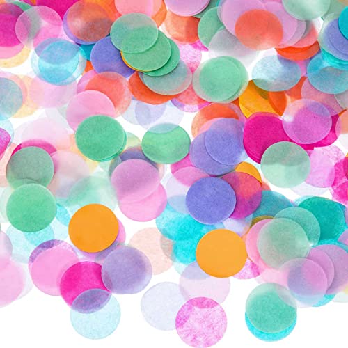 Image of Rainbow Confetti Balloons, 25 Pcs 12 Inch Thickened Clear Latex Balloon with Confetti Inside for Birthday Party Baby Shower Graduation Engagement Bridal Shower Decorations Supplies (Paper Confetti)