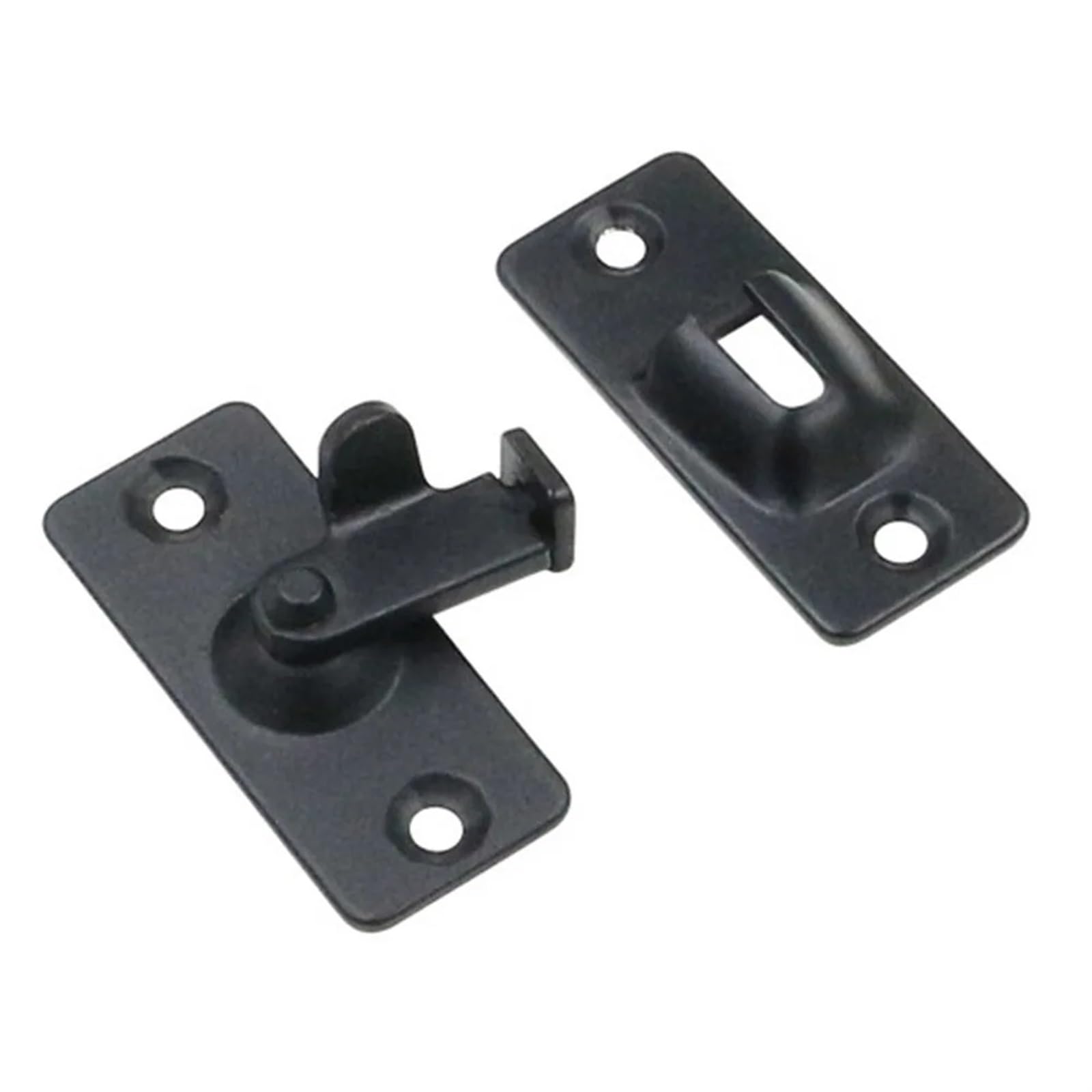 Loquet de porte noir 90 degrés pour bloquer une porte coulissante de grange