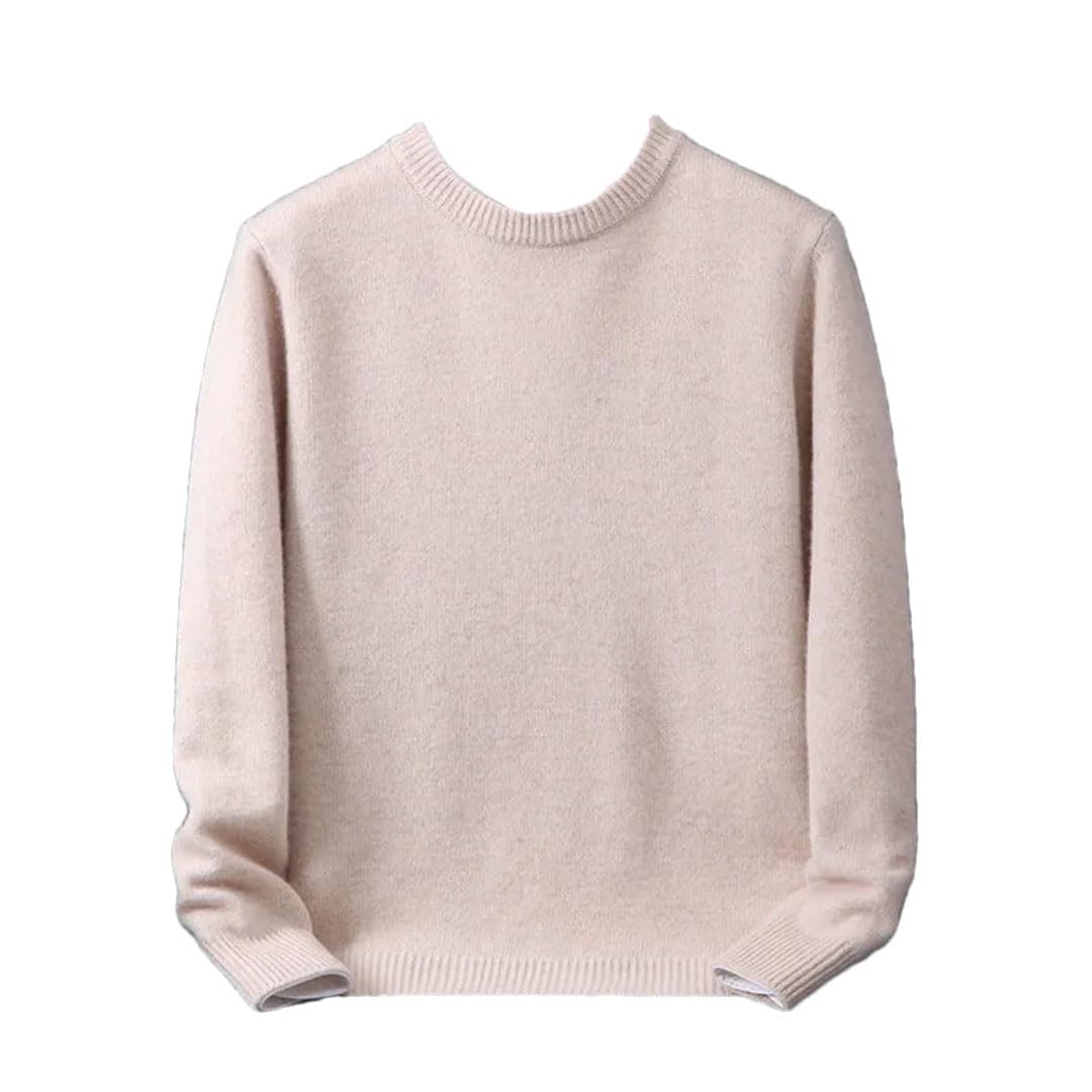 Suéter de punto holgado con cuello redondo para hombre