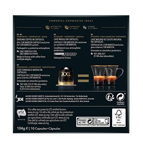 L'Or Barista Café - 50 Capsules Ristretto Intensité 11 - Compatibles L'Or Barista (lot de 5 x 10 Capsules) - Image 3