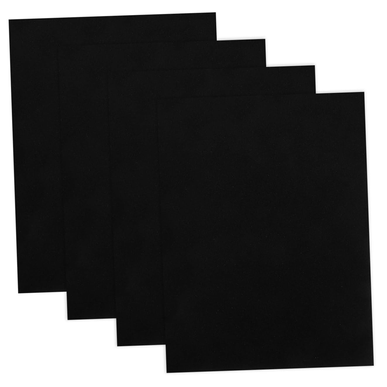 SEWACC Plaques D'emballage en Mousse de Polyuréthane Noir 4pcs, Rembourrage en Mousse D'emballage Facile à Découper Finition Précise pour Protection Colis