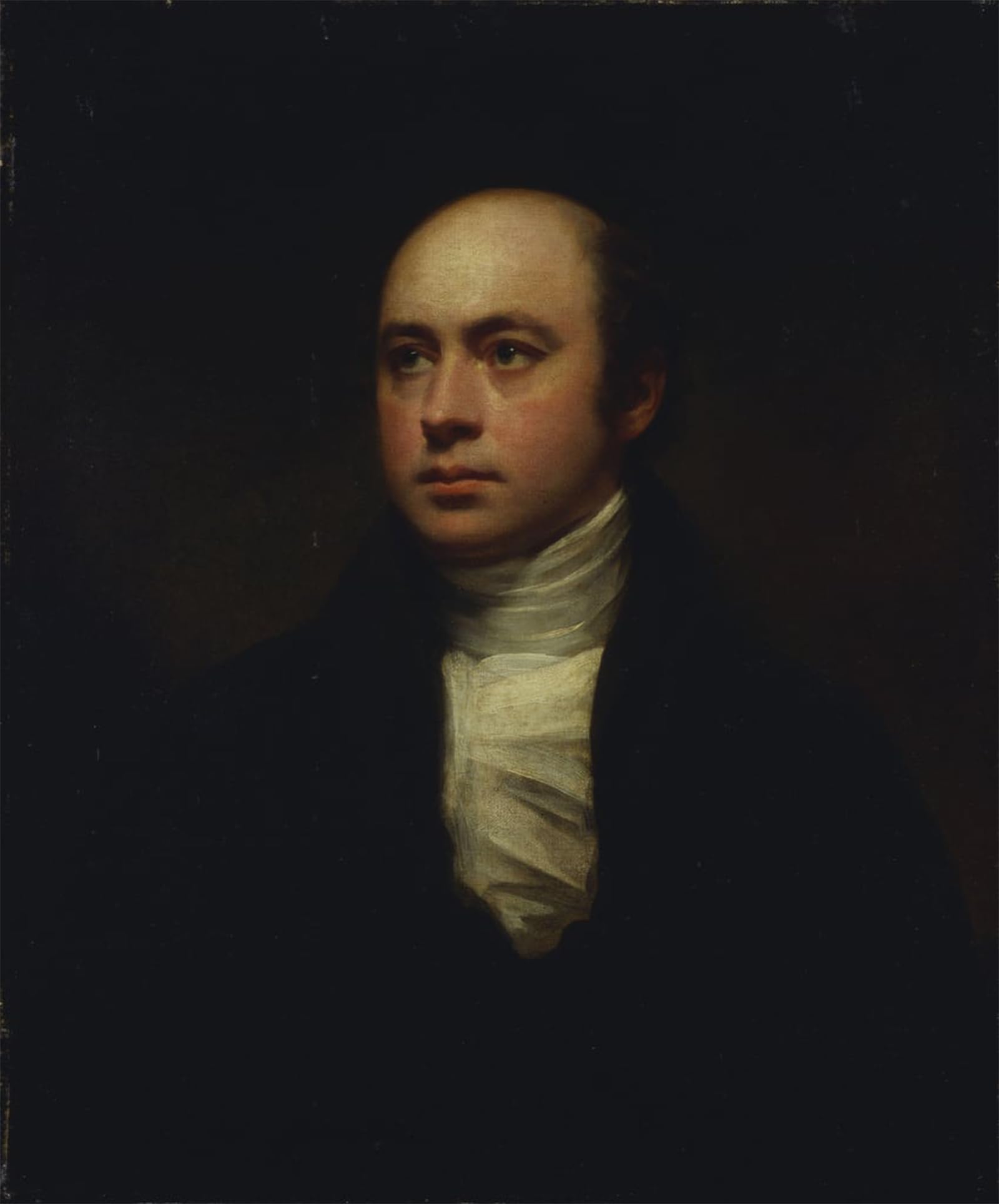 SERENDIPITP Aesthetic Poster Photo Wall Print Retro Picture Portrait of Sir Chantrey in a Dark Jacket and White Cravat by Henry Raeburn Modern Wall Artwork for Home Decor 60x90cm