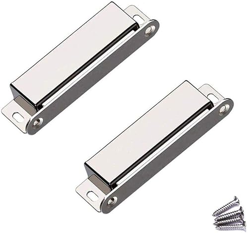 WOOCH Pestillo magnético para puerta, 90 libras de acero inoxidable magnético de alta resistencia para cocina, baño, armario, armario, clóset,