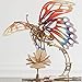 Ugears Wooden 3D Puzzles for Adults - Butterfly Puzzle Mechanical Model Kit - 3D Wood Puzzles Adult Automaton - Kinetic Sculpture Models for Adults to Build Butterfly Kit DIY Miniature Kit - 161 Pcs
