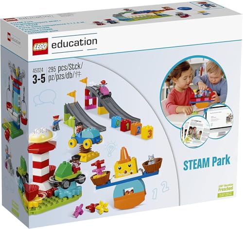 Image of LEGO Education DUPLO Steam Park 45024, Fun STEM Educational Toy, Steam Learning for Girls & Boys Ages 3 & Up (240Piece)