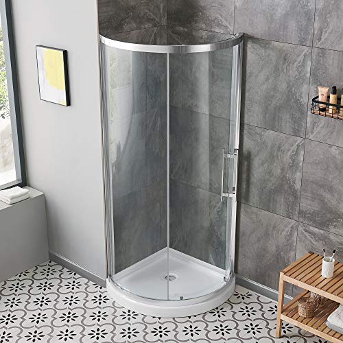 OVE Decors Breeze Pro 32 in. Corner Shower Kit with Glass Panel Door and Base in Chrome Finish