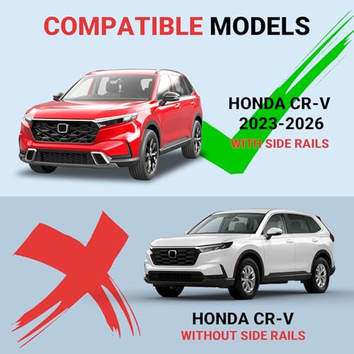 Image of All-Aluminum Roof Rack Cross Bars Compatible with Honda CR-V 2023-2026, No Drill Heavy-Duty Crossbars, 330 lbs Load Capacity, Rooftop Cargo Carrier for Bike, Kayak, Snowboard