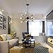 TZOE Sputnik Chandelier Mid Century Modern Pendant 12 Light Rustic Ceiling Light Bronze and Black Living Room Lighting Dining Room Lights UL Listed