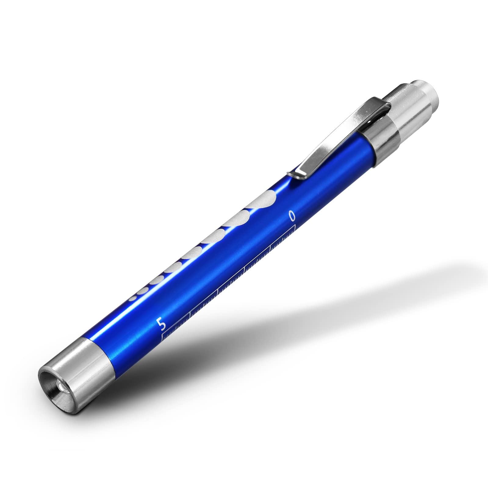 Re-Gen Blue Doctors Nurses Reusable Aluminium Led Pen Light Diagnostics Inspection Penlight Pocket Torch Flashlight (1, )