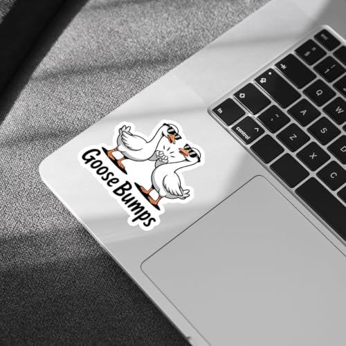 Image of 3pcs Certified Silly Goose Funny Sticker Pack, Goose Bumps Meme Humor Design, Die Cut Waterproof Vinyl Decal for Laptop, Water Bottle, Phone, Window, Helmet, Goose Lover Gift 3 Inches