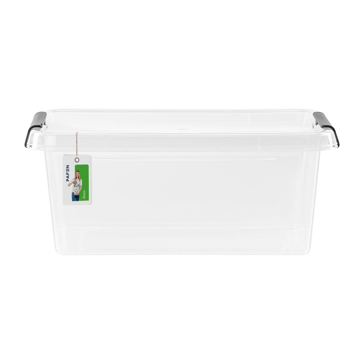 PAFEN 5x Pojemnik do Przechowywania z Pokrywą 4,5l - 29x20x12cm – Zestaw Przezroczyste Pudełka, z Tworzywa Sztucznego, do Sztaplowania, Zamykane na Zatrzask