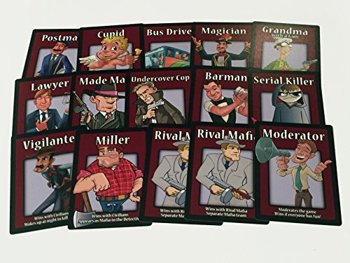 Apostrophe Games Mafia The Party Game – Mafia Game Of Lying, Bluffing, Deceit –38 Role Cards, Mafia Card Game For Adults And Teens – Interactive Board Game To Play With Friends, Family #TOP4