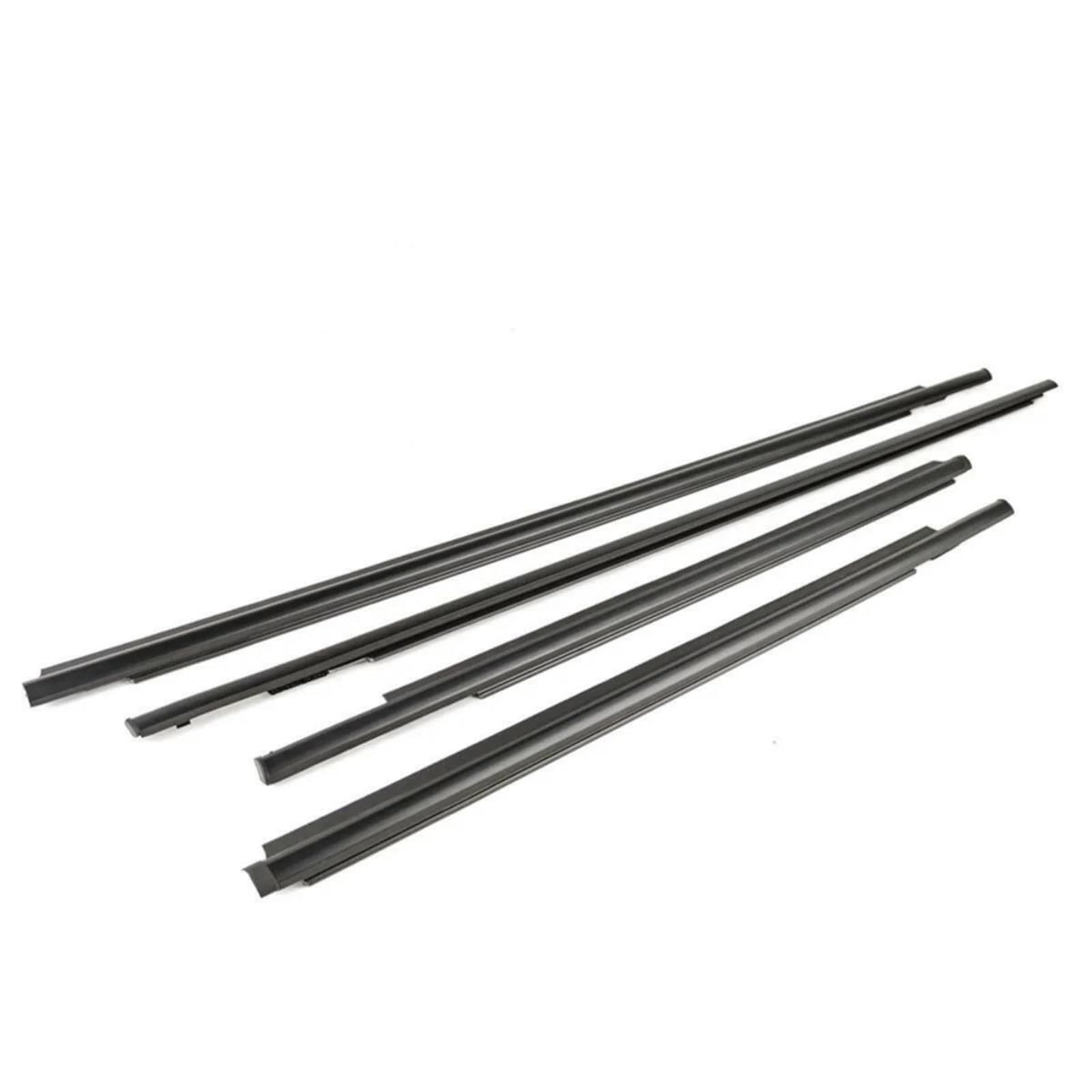 Trfbd One Color 4Pcs Car Window Weatherstrip Black For Toyota For Vios 2007-2012 68210-0D090 68160-0D090 68230-0D070 68180-0D070 Rubber