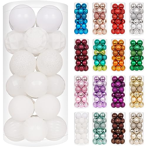 XmasExp 24ct Christmas Ball Ornaments Shatterproof...