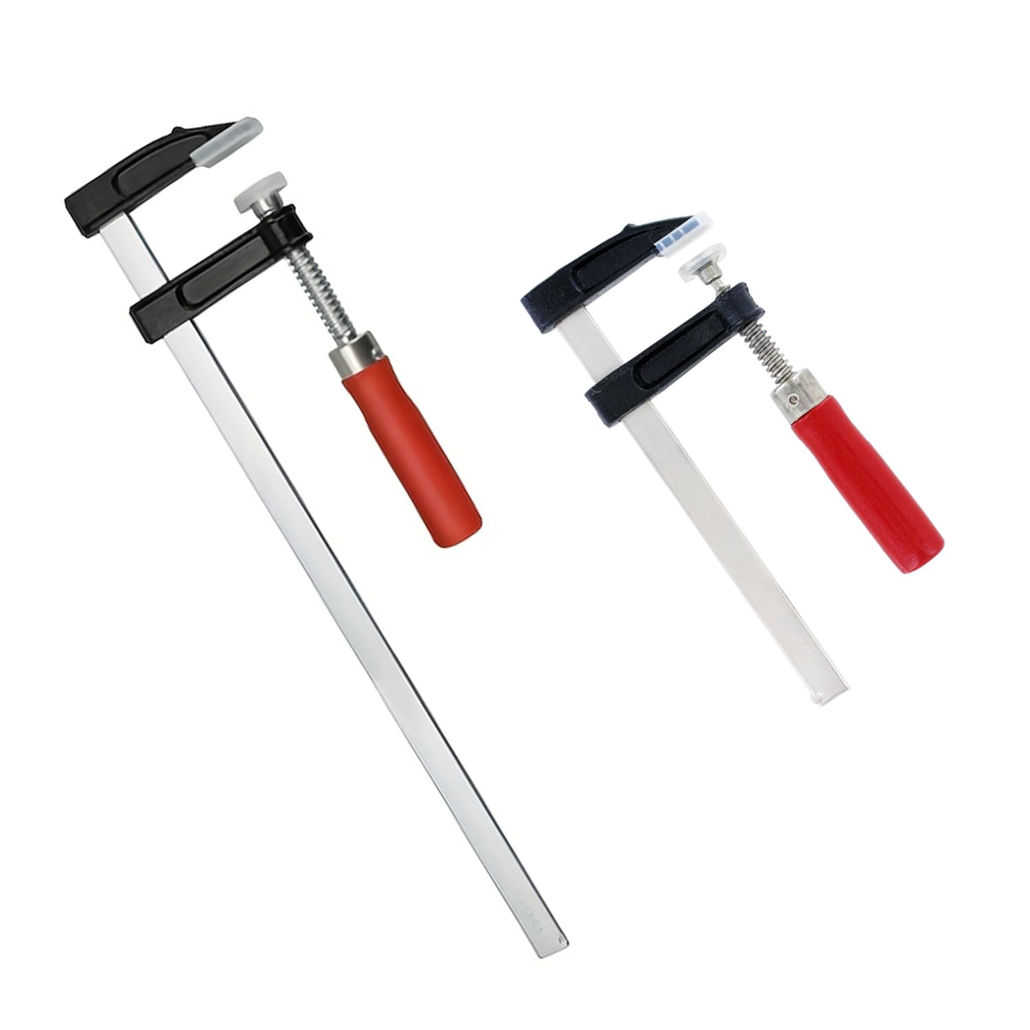Cobenga 2 Pcs Professional Clamp for Woodwork, Heavy Duty Woodworking Clamps Set, F Clamp Bar Clamp, Heavy Duty Quick Slide Clamps for Woodworking Gluing and Splicing Processing