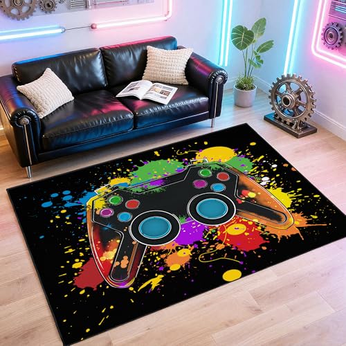 Tapete gamer antideslizante 3x5 ft para habitación miniatura 1