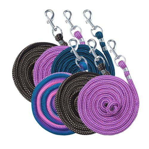 Showman 10' Braided Cotton Lead w/Bull Snap (Red)