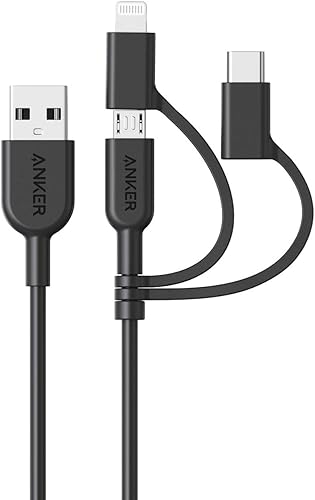 Anker Powerline II - Cable 3 en 1, LightningTipo CMicro USB para iPhone, iPad, Huawei, HTC, LG, Samsung Galaxy, Sony Xperia, teléfonos inteligentes Anker Powerline II - Cable 3 en 1, LightningTipo CMicro USB para iPhone, iPad, Huawei, HTC, LG, Samsung Galaxy, Sony Xperia, teléfonos inteligentes