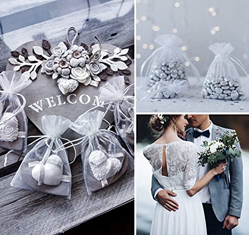 ABSOFINE 120 sacchetti in organza, 10 x 15 cm, in