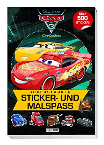 Panini Disney Cars 3: Superstarker Sticker- und Malspaß mit über 500 Sticker, Wand, Matt, Cartoon, Stickerbuch, Multicolor, Repositionierbar, Indoor Panini Disney Cars 3: Superstarker Sticker- und Malspaß mit über 500 Sticker, Wand, Matt, Cartoon, Stickerbuch, Multicolor, Repositionierbar, Indoor