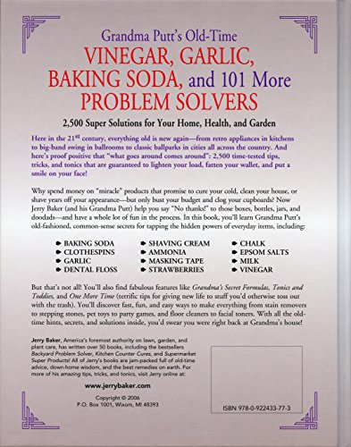 Grandma Putt's Old-Time Vinegar, Garlic, Baking Soda, and 101 More Problem Solvers: 2,500 Super Solutions for Your Home, Health, and Garden