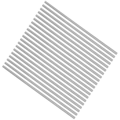 sourcing map 20pcs 3mm Round Steel Rods Cover