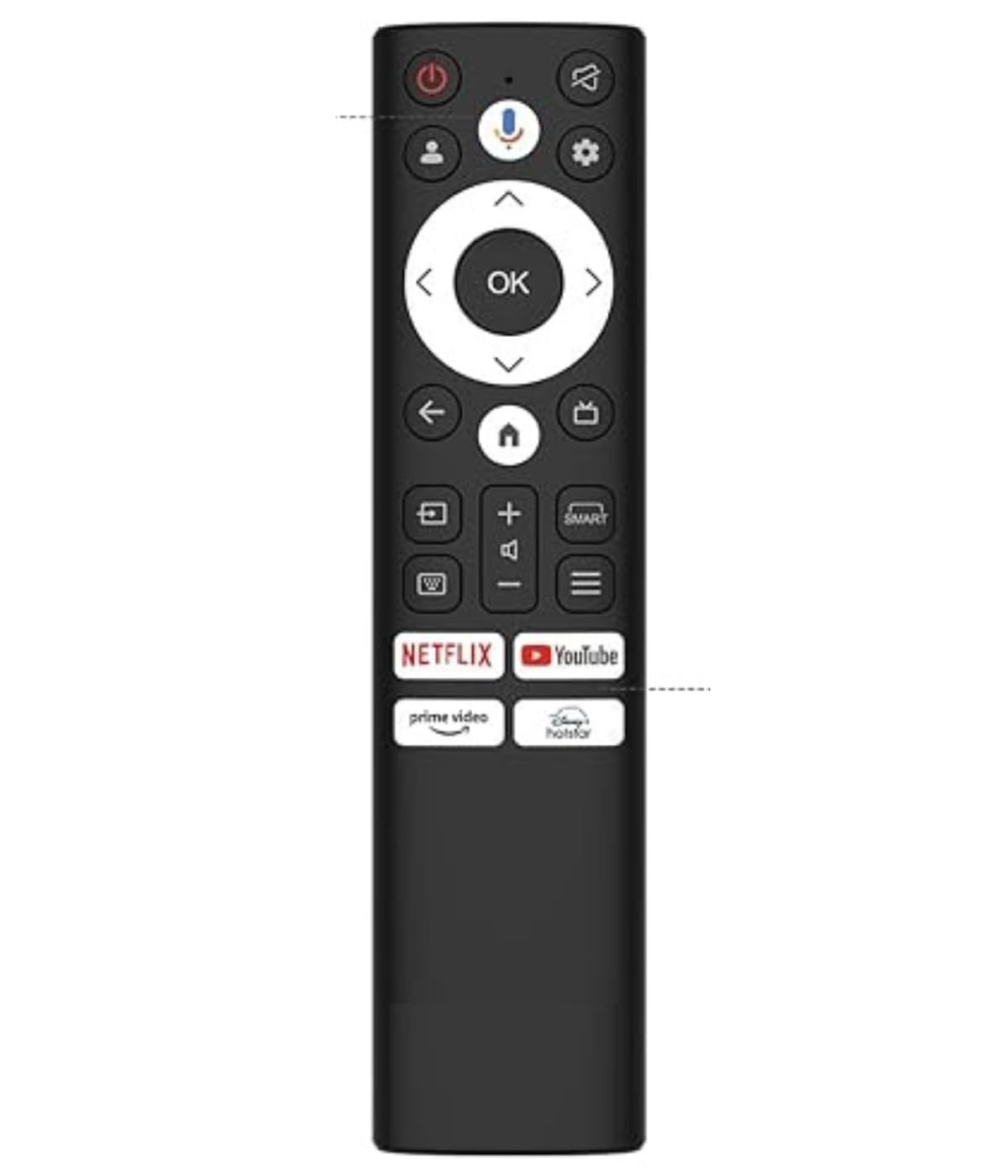 Non Voice Remote Compatible for ACER Smart LED/UHD 4K TV Remote Model Suitable for H Pro, XL, & V Series Smart Android 2K 4K 32 40 43 50 55 65 75 70 UHD FHD TV (Exactly Same Remote Will Only Work)