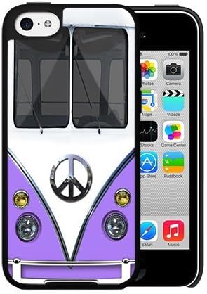 Purple Retro Hippie Mini Van Hard Snap On cell Phone Case Cover iPhone 5c