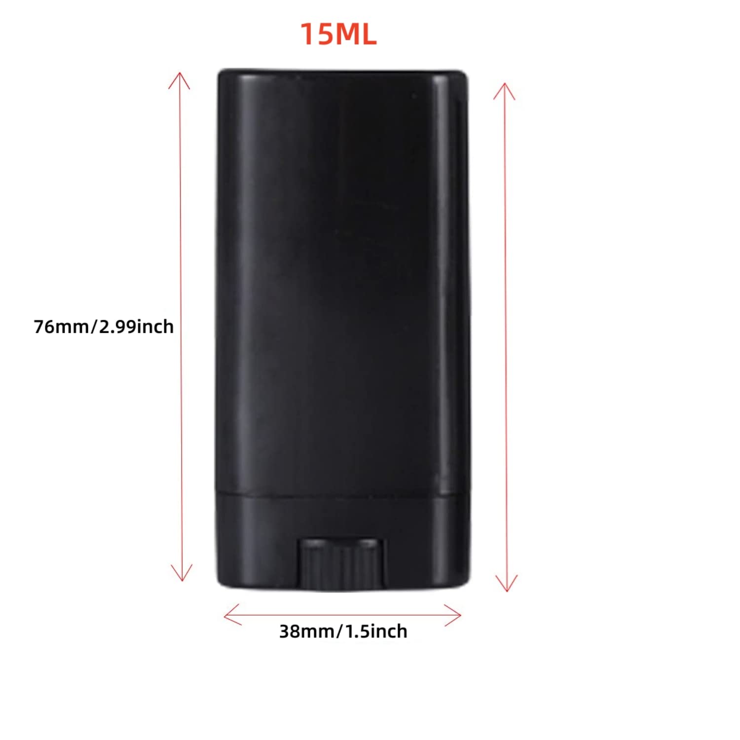 Sxminer Lot de 30 tubes vides vides en plastique pour baume à lèvres 15 ml Tube de remplissage sans BPA pour lotion maison, crayon, chapstick