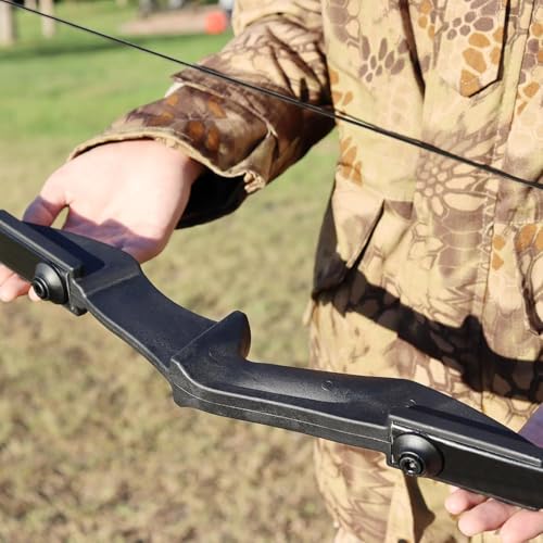 Recurve-Bogen-Set mit 8 Pfeilen, 30-40 lb Bogenschießen-Takedown-Bogen für Rechts- und Linkshänder, Anfänger bis Erwachsene (schwarz, Beidhändig, 30, Pfund)