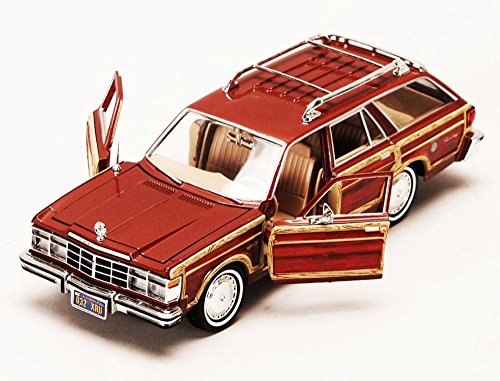 Modelo 1979 Chrysler Lebaron Town & Country Wagon 1:24 miniatura 6