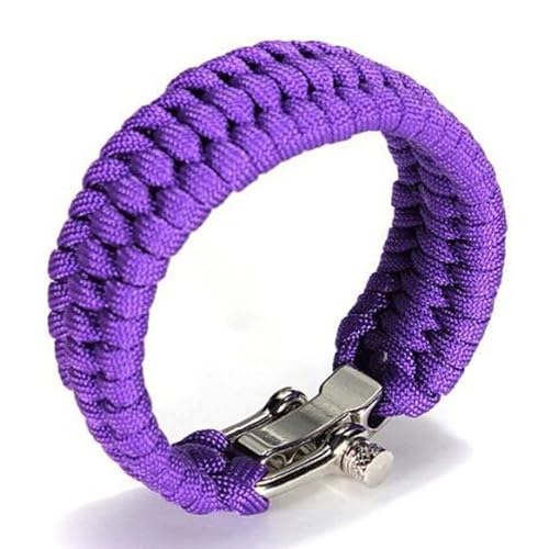 SagaSave Outdoor Paracord Survival Armband, Notfall-Rettung Fallschirmseil Armband mit verstellbarer Schnalle für Reisen, Camping und Wandern