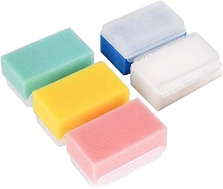 Beaupretty Conjunto de limpeza infantil Conjunto de limpeza infantil conjunto de banho para recém-nascidos 5 peças esponjas de banho de bebê esponja sensorial esfregão corporal cabelo couro cabeludo escova de banho esponja de limpeza esponja de limpeza esponja de limpeza