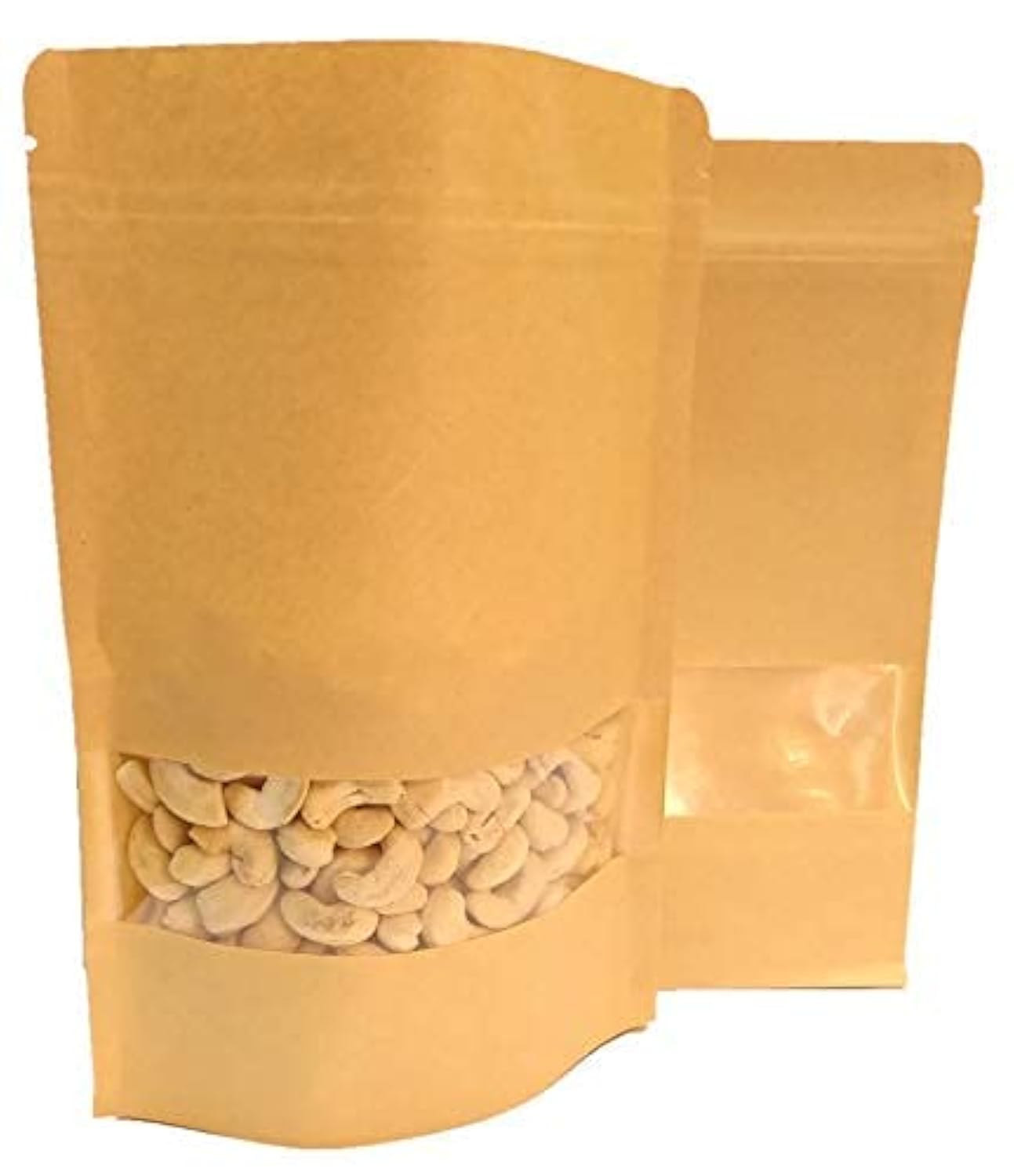 DEERA Stand Up Ziplock Reusable Airtight Kraft Paper Storage Pouch (Brown)(180mmX260mm)(Pack of 50) (B09FHT2KTM) Amazon Price History, Amazon Price Tracker
