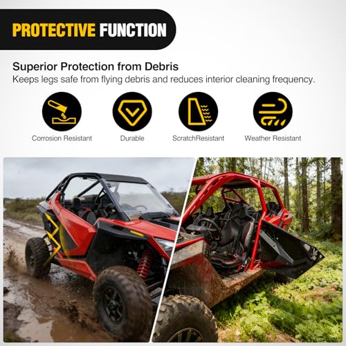 Image of Nilight ATV&UTV Lower Door Closeoff Inserts Panels for Polaris RZR PRO XP /Pro R /Turbo R 2020-2024 Replace #2883765 (2 Door,Front Left & Right)