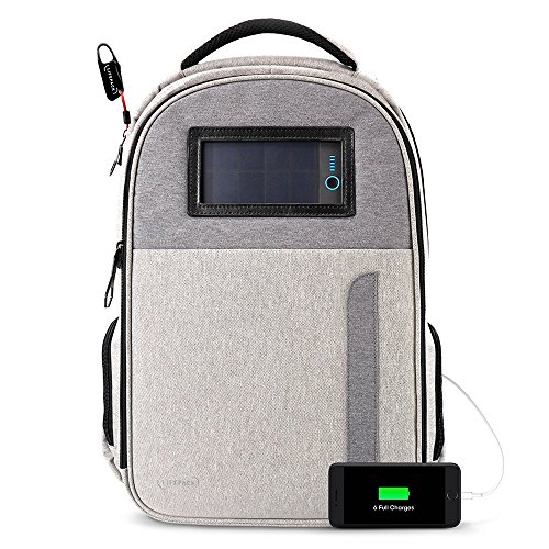 Solarrucksack Lifepack mit Solarbank und Diebstahlschutz