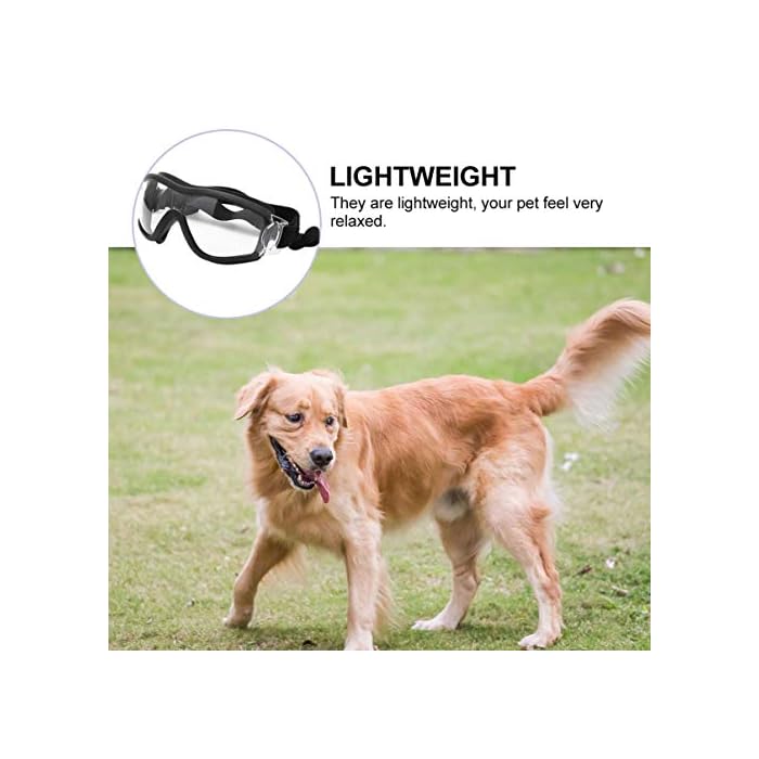 ULTECHNOVO Pet Goggles Eye Protective Glasses Anti-UV,Windproof,Waterproof Eye Goggles for Dog,Puppy (Transparent) - Image 9