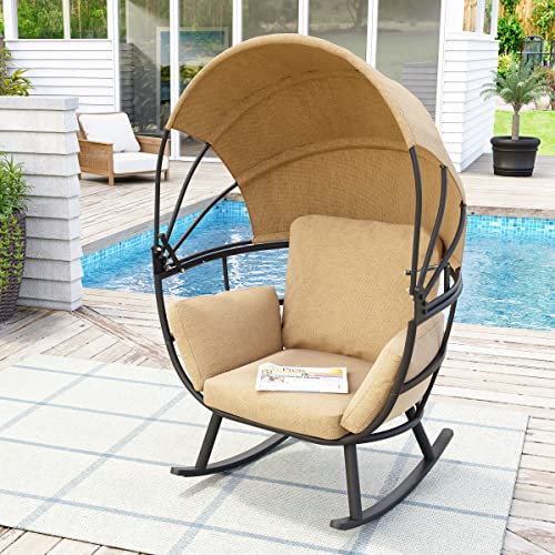 Buy Crestlive Products Patio Egg Chair, Outdoor Indoor Rocking Sofa