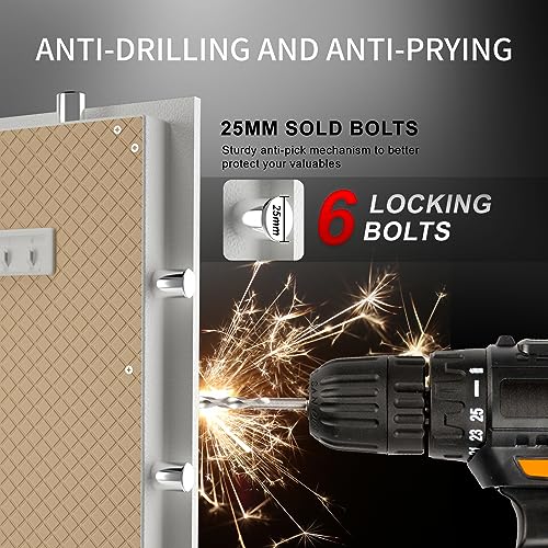 Image of TIGERKING Large Safe for Home 11.5 Cu Ft, Family Security Safe