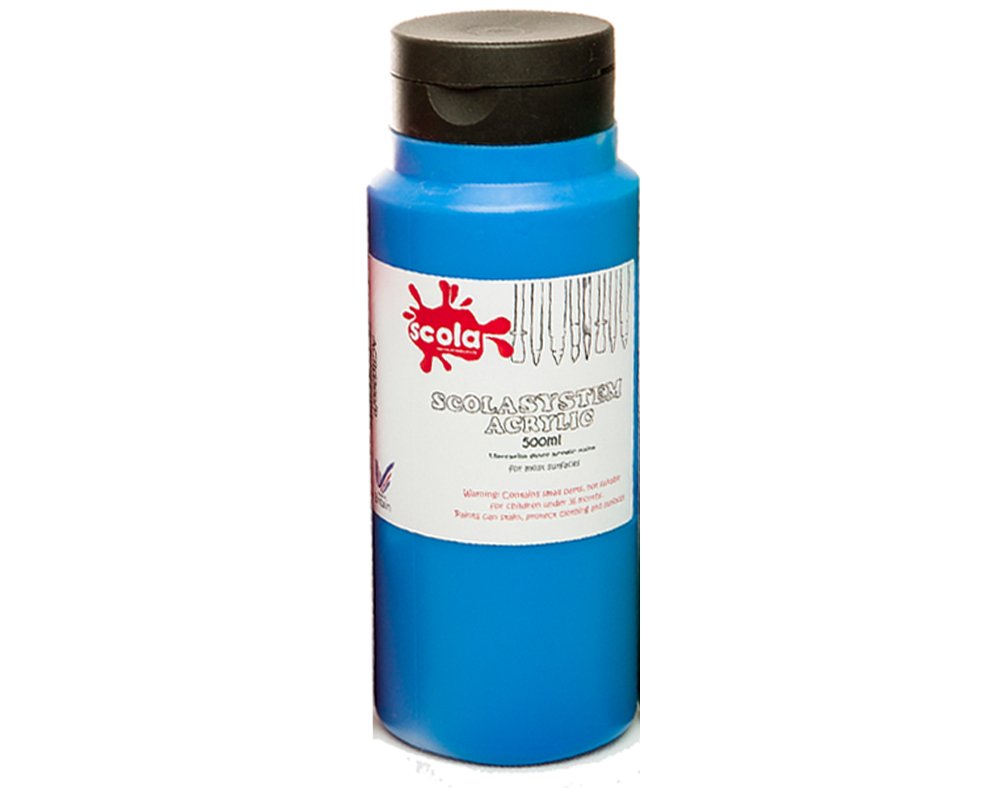 scola 500ml System Ultramarine Blue Pure Acrylic Artist Paint