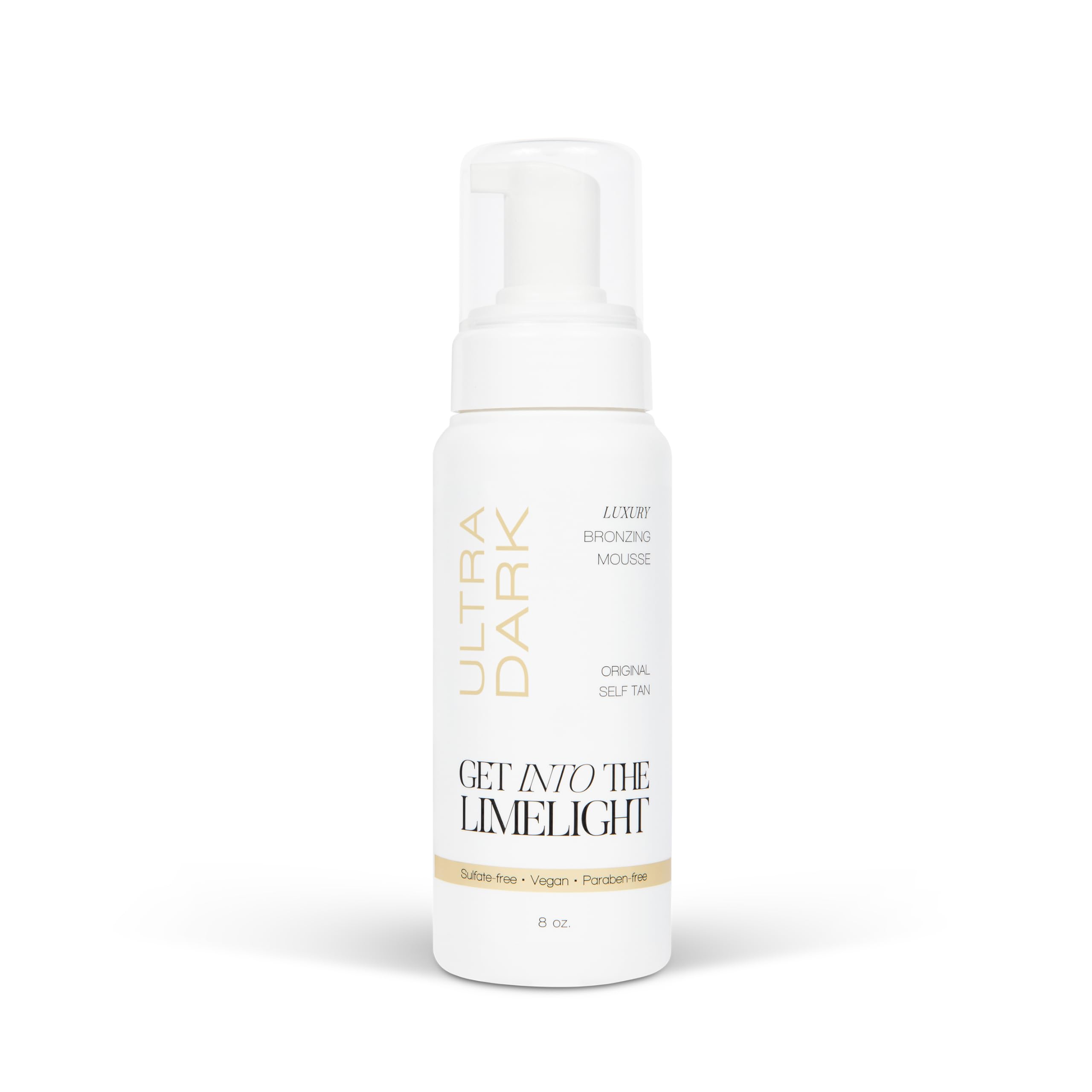 Get Into The Limelight Original Overnight, Ultra Dark Self Tanner, Sunless Tanning Mousse, 8 oz.
