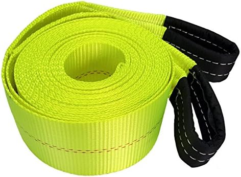 Reliablesling 4 in X 30 ft Heavy Duty Recovery Tow Strap, 19842 Lb Capacity