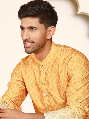 Image of Jompers Men's Ombre Pure Cotton Straight Kurta