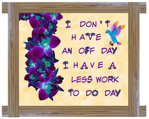Funny Office Wall Art Print - 10' x 8', The Flowing Orchids, With Affirmation - For Home, Office, Apartment - Art Decor For Women, Men, Co-workers