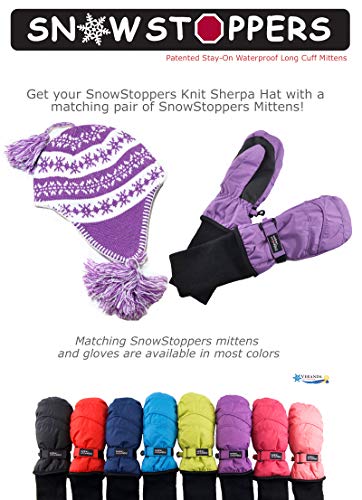 SnowStoppers Winter Sherpa Knit Hat for Kids2