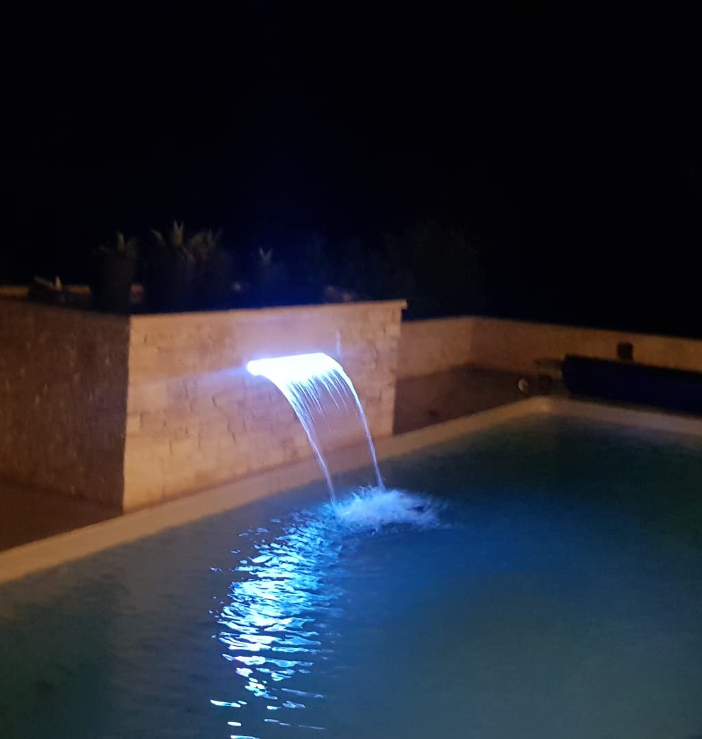 Générique Lame d'eau Cascade en Acrylique 60cm / avec LEDs intégrées/Bluetooth/WiFi/Télécommande