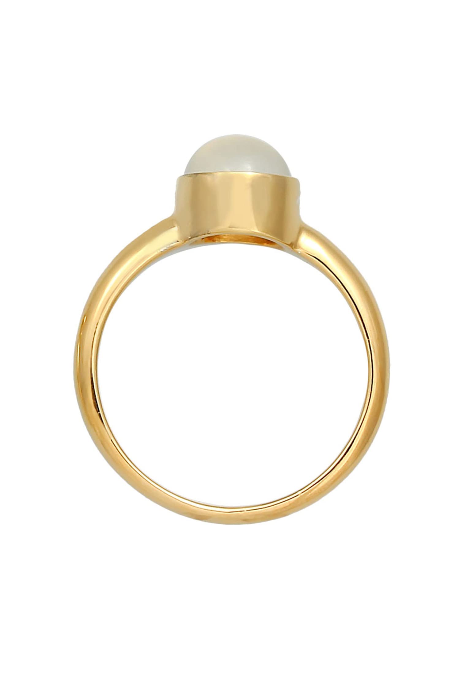 Elli Ring Damen Solitär mit Mondstein 925 Silber