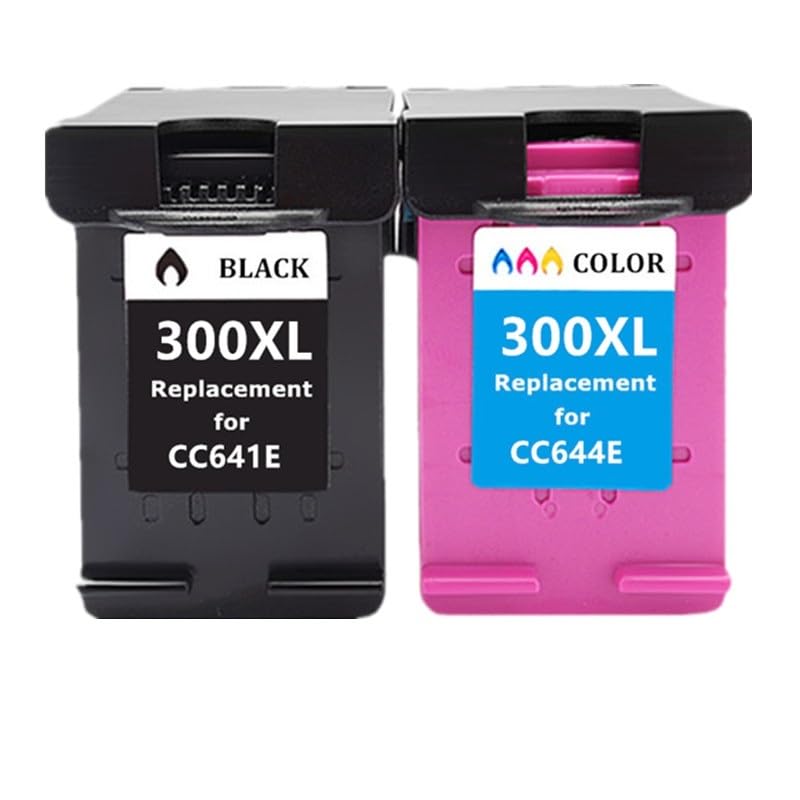 Cartuchos de Tinta de Repuesto 300XL for HP300 XL For D esjet F4280 F4580 D2560 D2660 D5560 E nvy 100 110 120 Photosmart C4680(1bk and 1color)